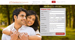 Desktop Screenshot of chambharmatrimony.com